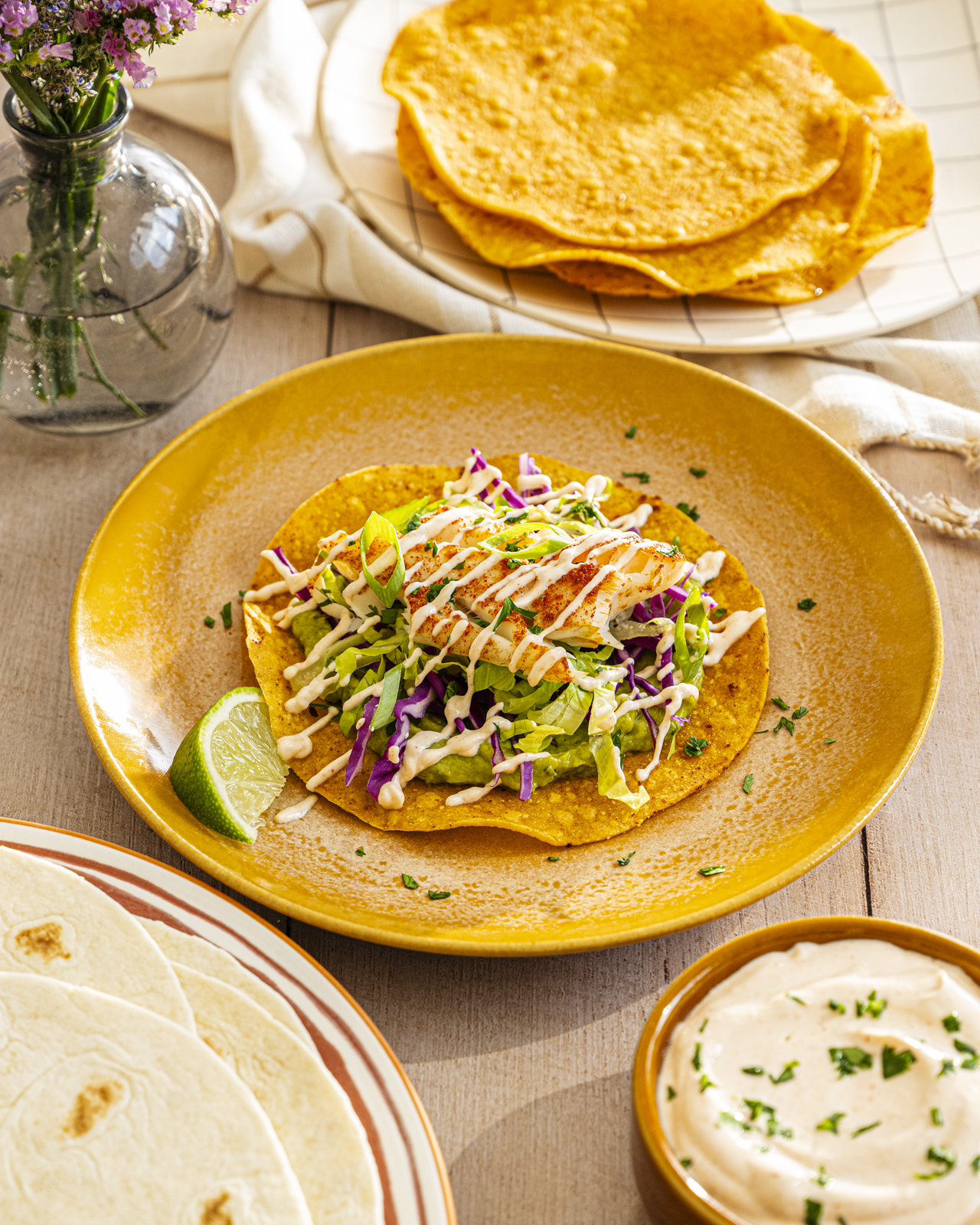 White Fish Tostadas Recipe